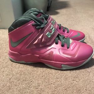 Pink Nike shoes